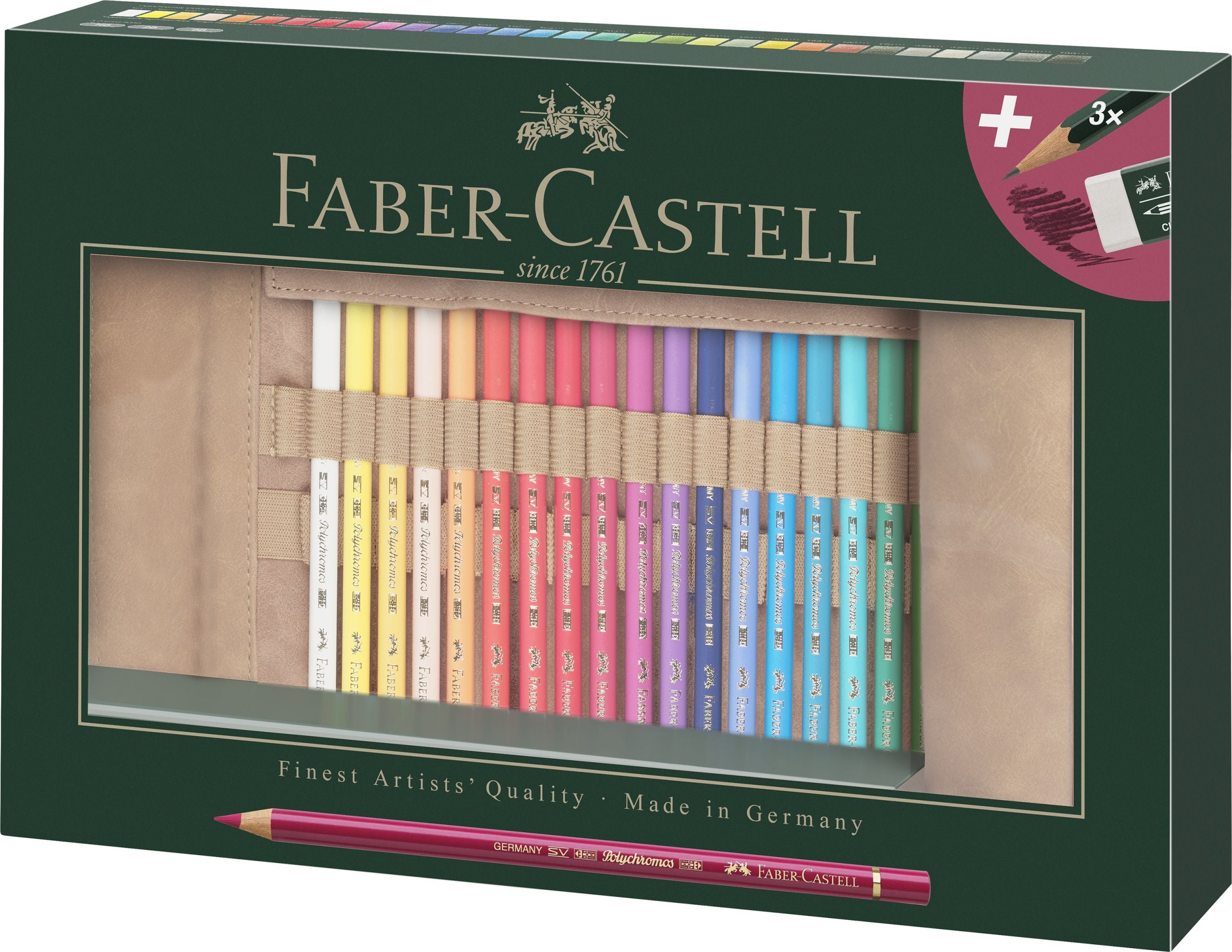 ROLLUP 30 CREIOANE COLORATE POLYCHROMOS + 3 CR CASTELL 9000 FABE ROLLUP 30 CREIOANE COLORATE POLYCHROMOS + 3 CR CASTELL 9000 FABE